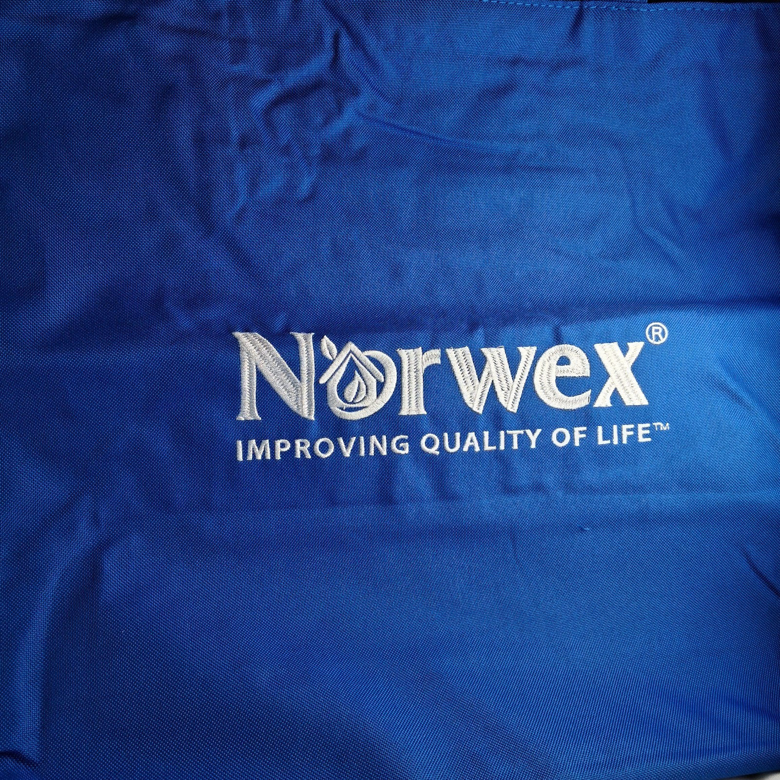 Norwex Branded Tote Bag | Royal Blue Zipper | 2-Pack | NEW Durable