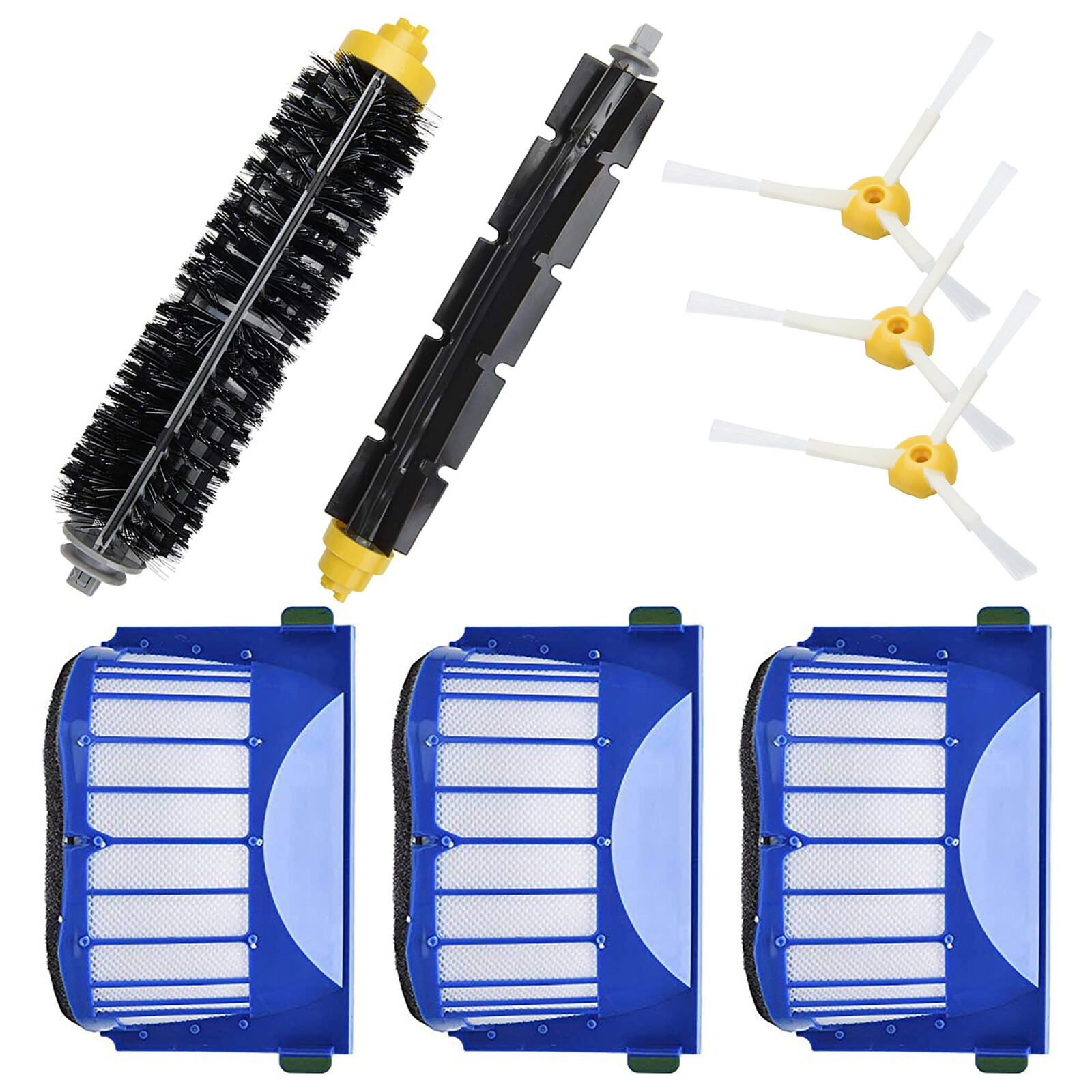 Replacement Part Kit For iRobot Roomba 600 Series Vacuum Filter Brush Cleaner