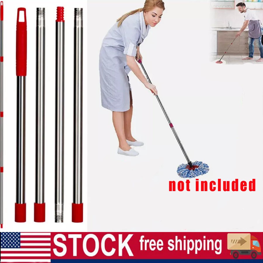 Spin Mop Pole Handle Replacement 4-Section For O-Cedar EasyWring