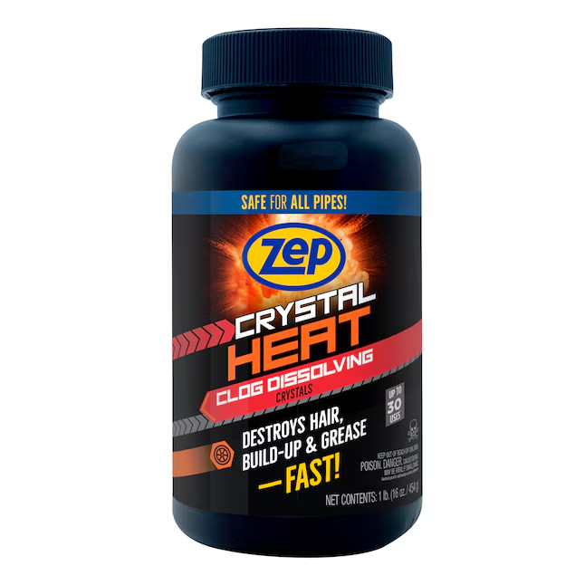 Zep Crystal Heat Clog Dissolver 16 Ounce(s) Drain Cleaner Crystals