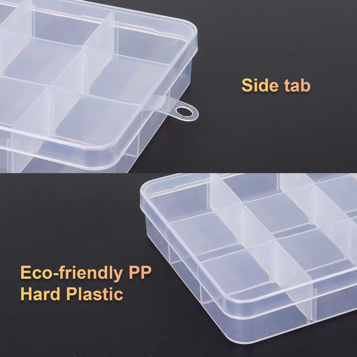 6Pcs Set Small Plastic Storage Container Boxes Box DIY Coin Screw Jewelry Travel