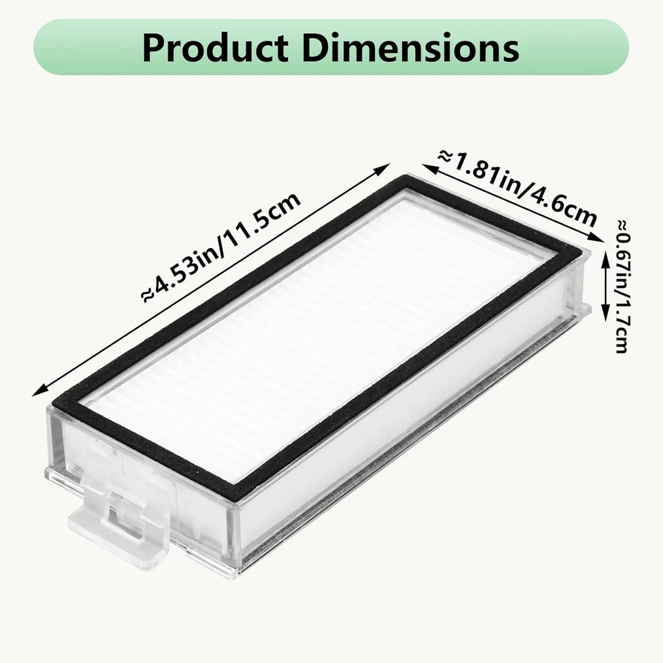 4 Pack Washable Filter for Roborock Q5 Pro Q5 Pro+(Plus) Q5 Max+(Plus) Q5 Duorol