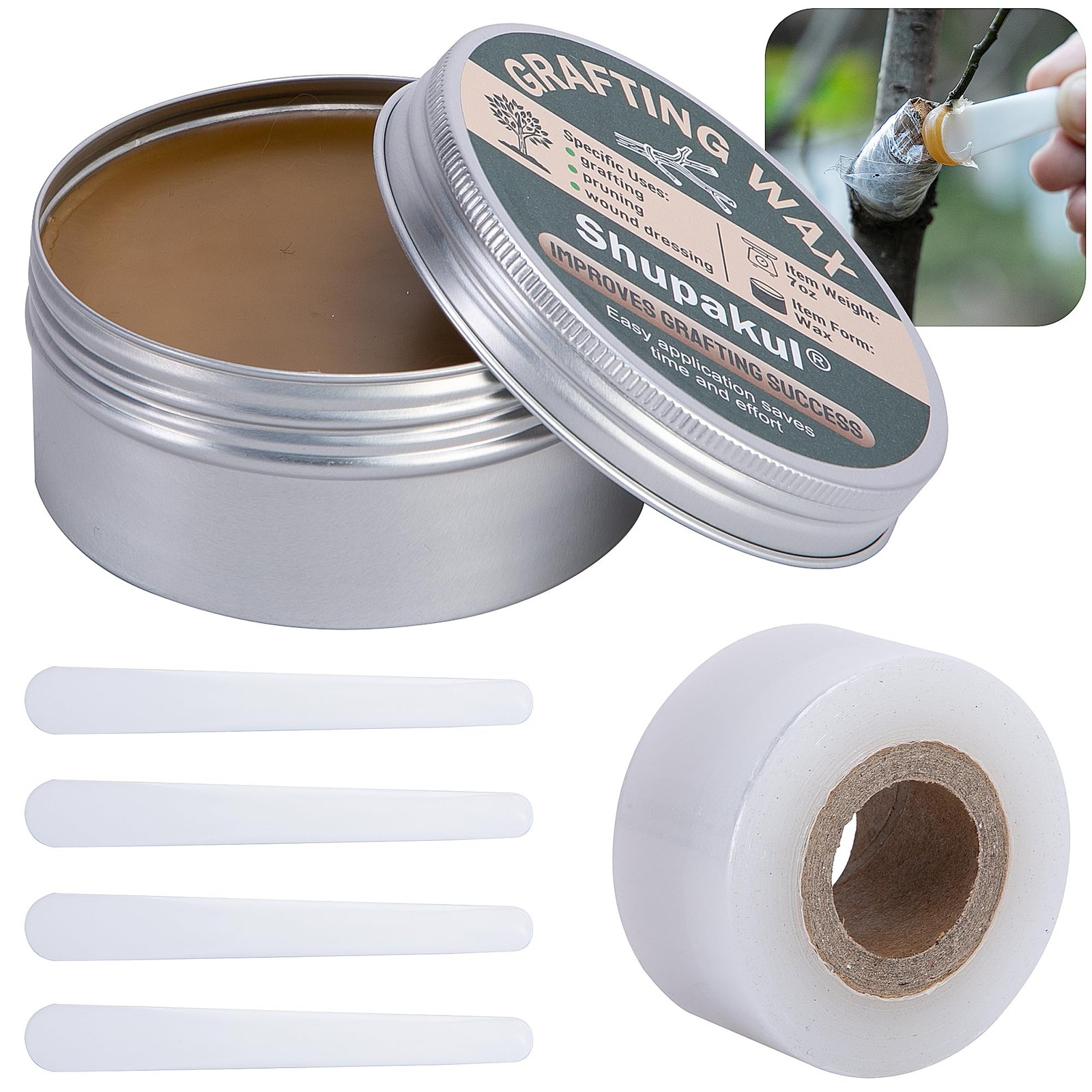 Tree Grafting Wax Set Tree Wound Pruning Sealer with Sealing Tape