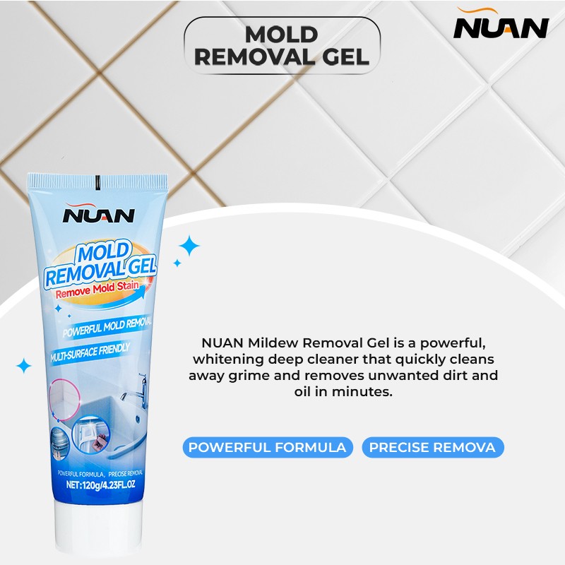Mold Stain Remover Power Gel Cleaner for Front Loader Washing Machine Seal 4.2oz