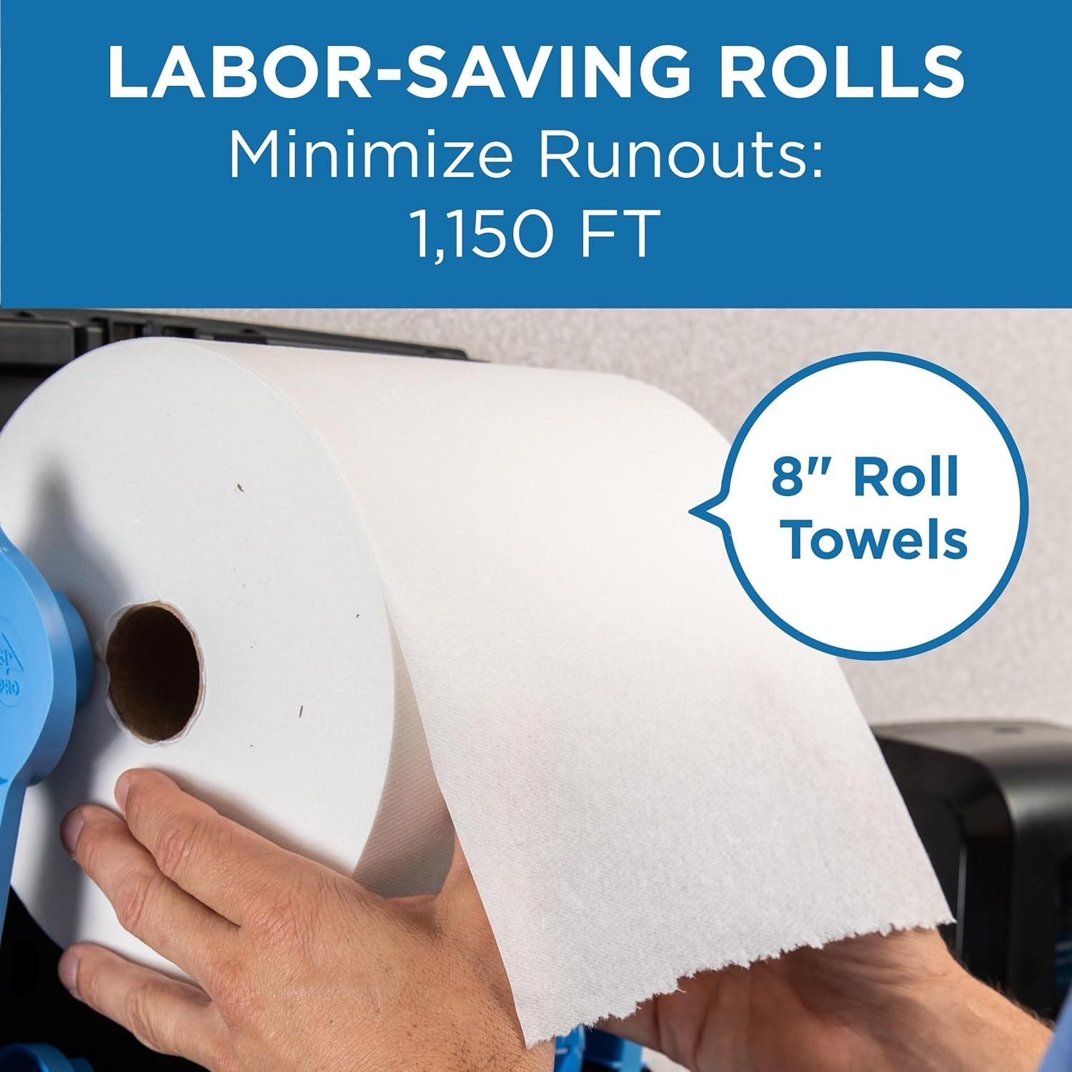 Recyclable Paper Towels 6 Pack 1150 Linear Feet Each Perfect for Hygiene Needs