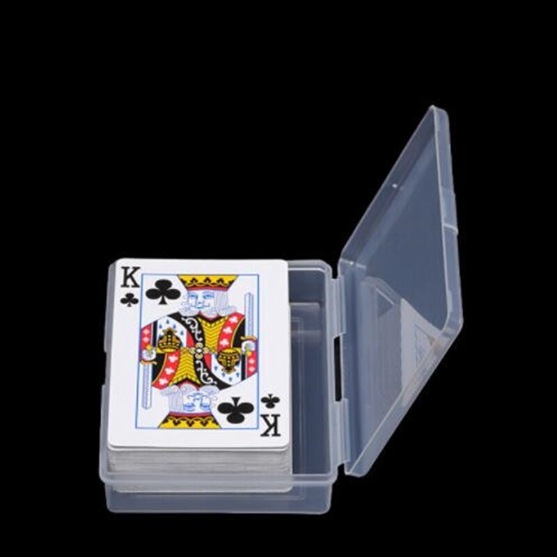 4pcs 10*7cm Playing Cards Container Storage Case Transparent Plastic Boxes