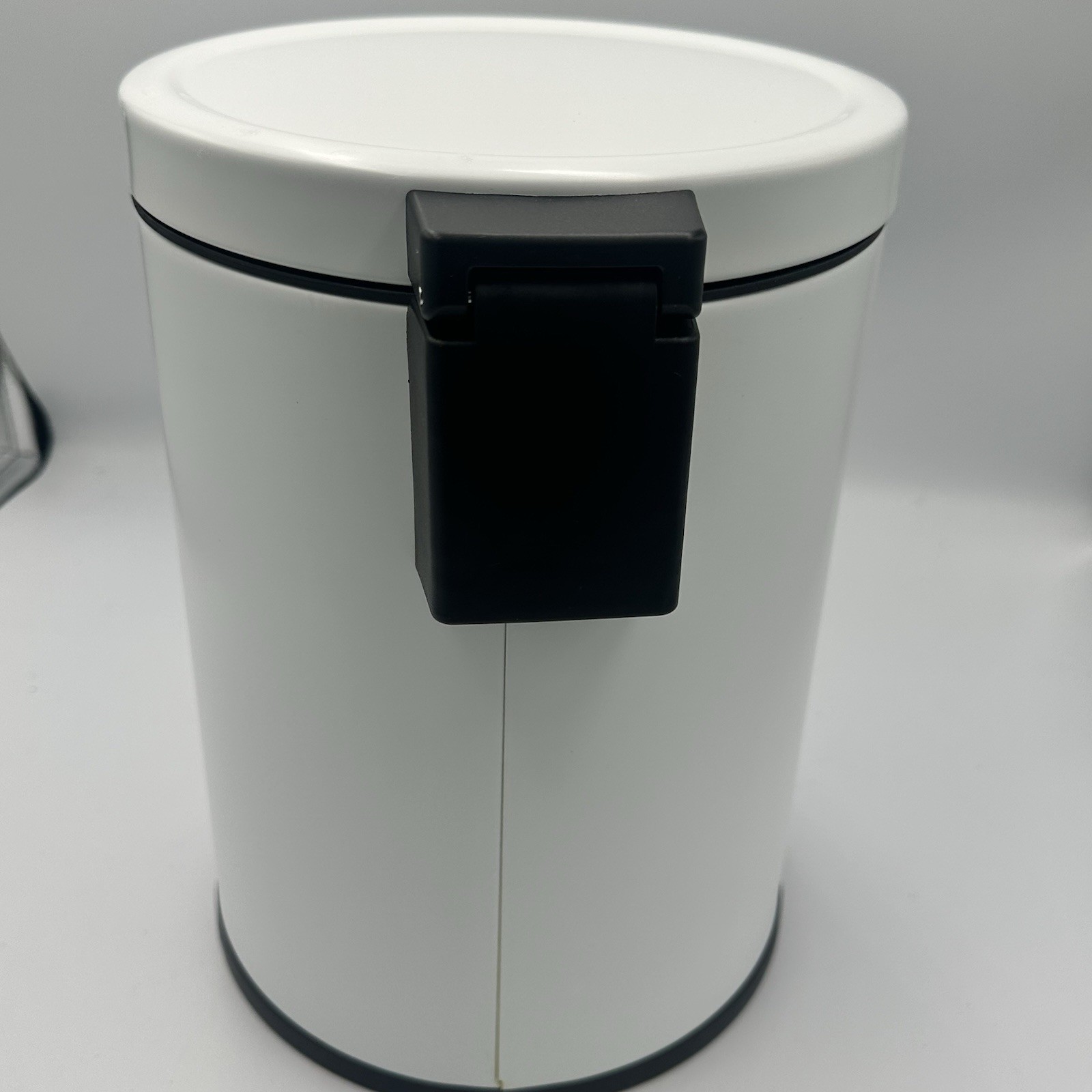 (White) Brightroom Stainless Steel Trash Can 1.3 Gallon / 5L 11” X 8” X 10” NEW