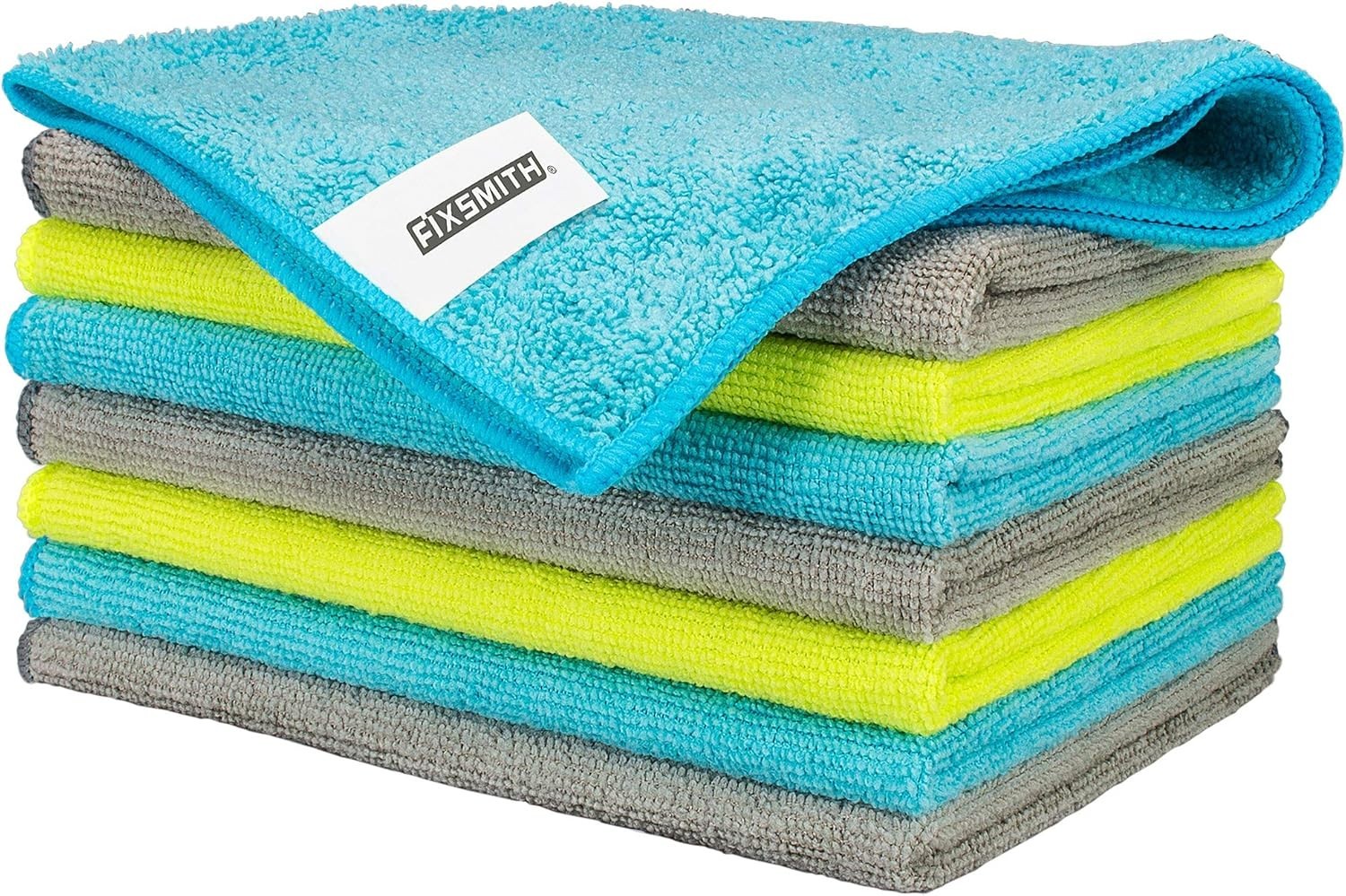 Highly Absorbent 12×16 Multi-Purpose Microfiber Cloths – 8 Pack Assorted Colors