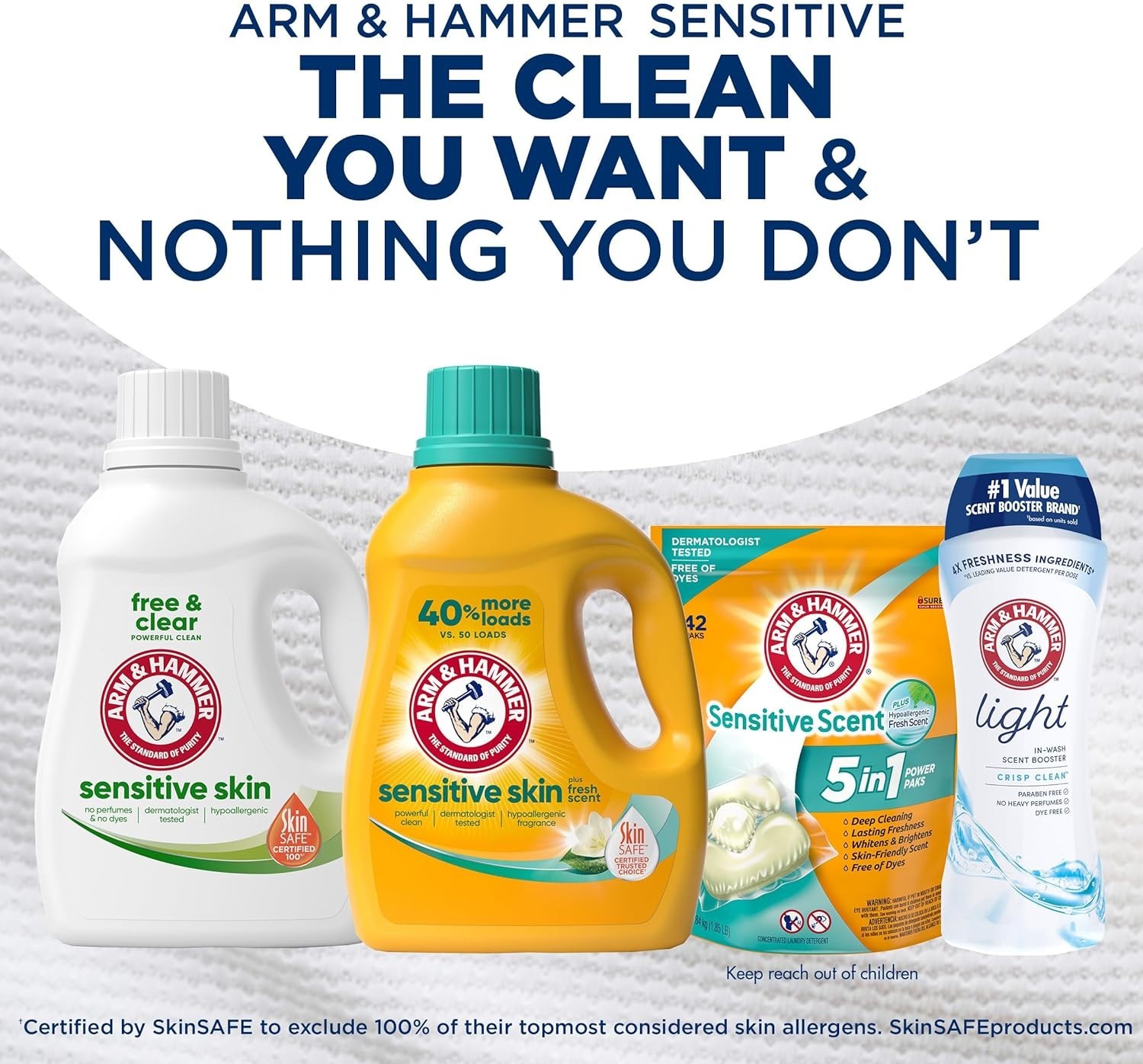 Sensitive Skin Free & Clear Liquid Laundry Detergent | 105 Loads, Dye-Free