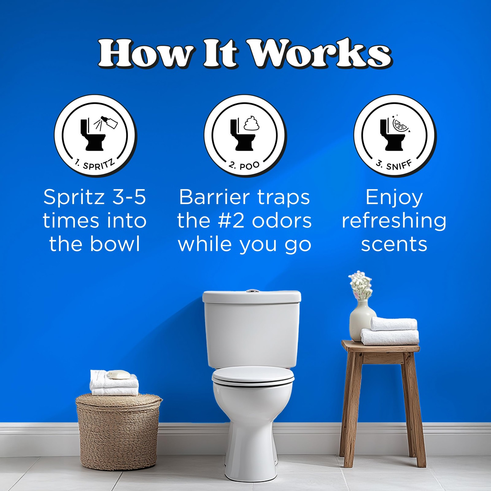 Before-You-Go Toilet Spray, Royal Flush, Travel Size 10 mL – Eucalyptus and S…