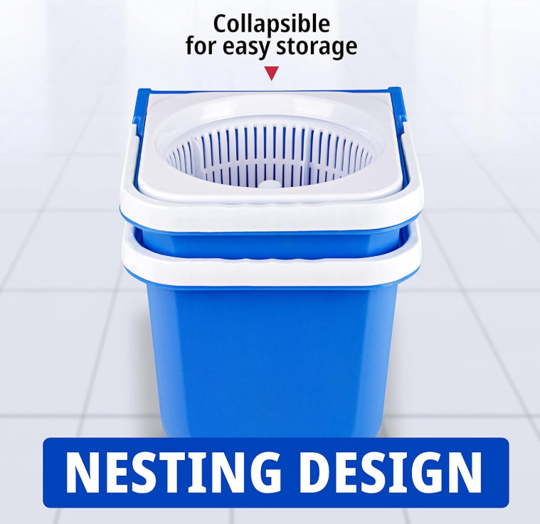 InstaMop Spin Mop, Mop and Bucket with Wringer Set – Free Shipping