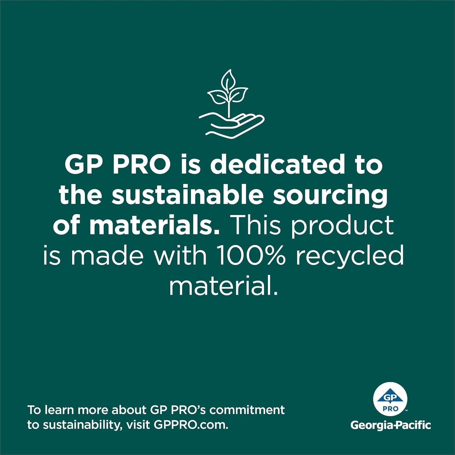 Pacific Blue Ultra 8″ High-Capacity Recycled Paper Towel Rolls by GP PRO , Br…