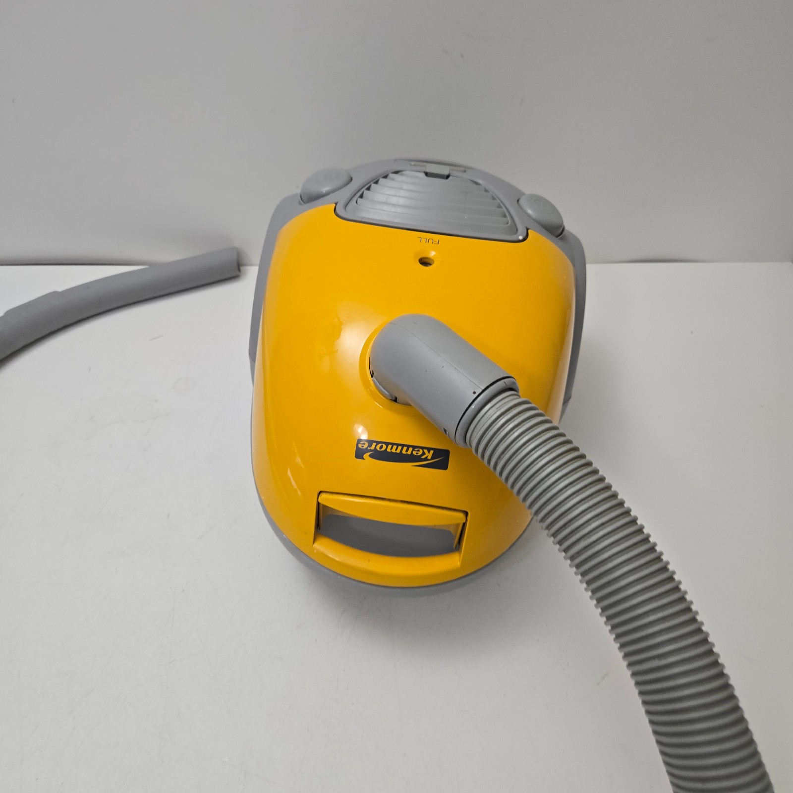 Kenmore Vacuum 721 Yellow Bagless Compact Canister W/Hose Used