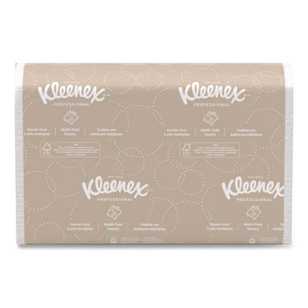Kleenex 02046 9.2″ x 9.4″ Multi-Fold Paper Towels – White (150/PK, 8 PK/CT) New