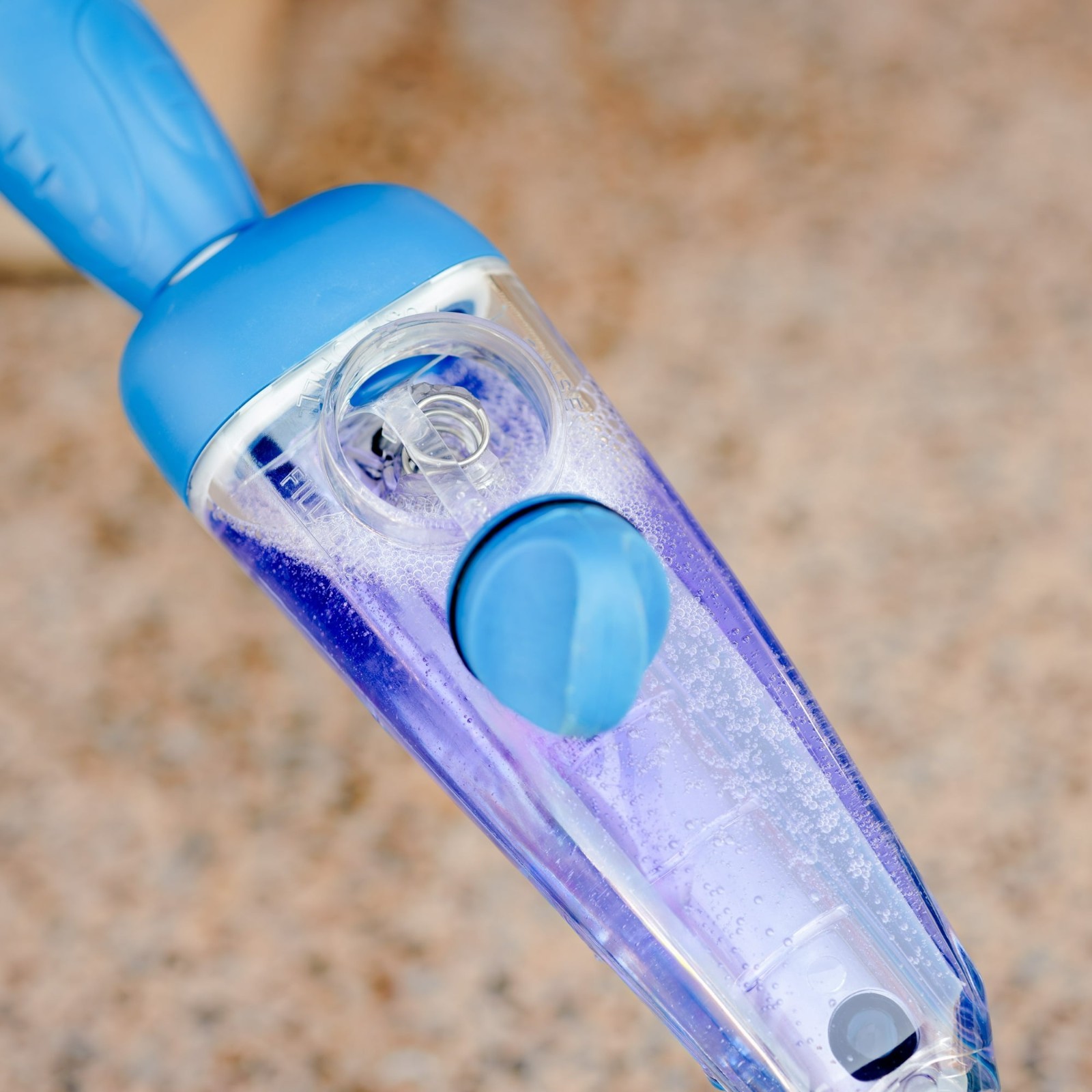 Flow Through Car Wash Brush with Soap Dispenser for High Pressure Cleaning