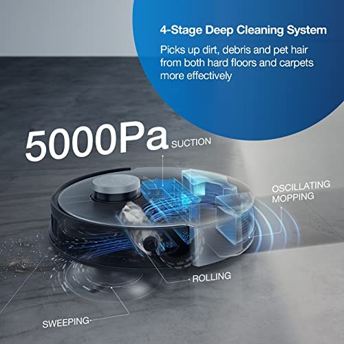 ECOVACS DEEBOT X1 PLUS ROBOT VACUUM AND MOP COMBO WITH SELF EMPTYING STATION