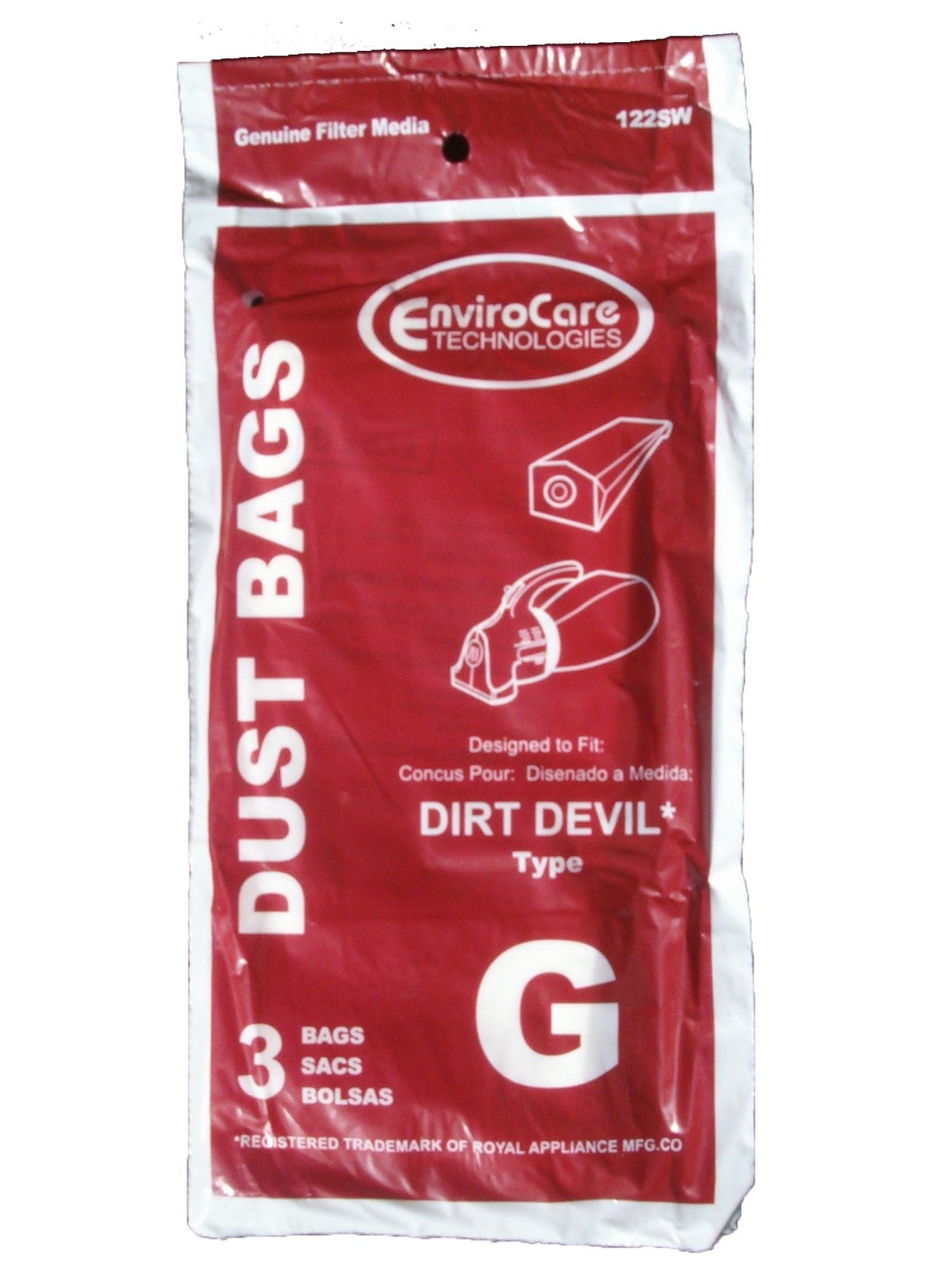 Replacement Vacuum Cleaner Bags Designed to Fit Royal Type G Hand Vacuums 3 Pack