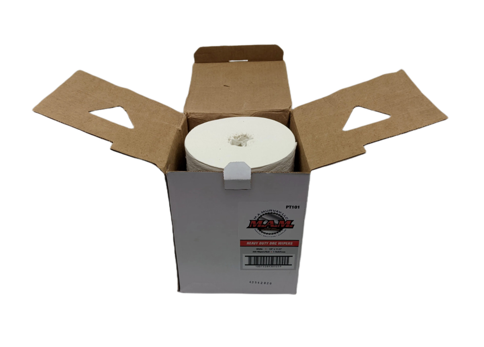 200 Count – M.A.M. 10″ x 11.5″ Heavy Duty DRC Wipes PT101 – Open Box