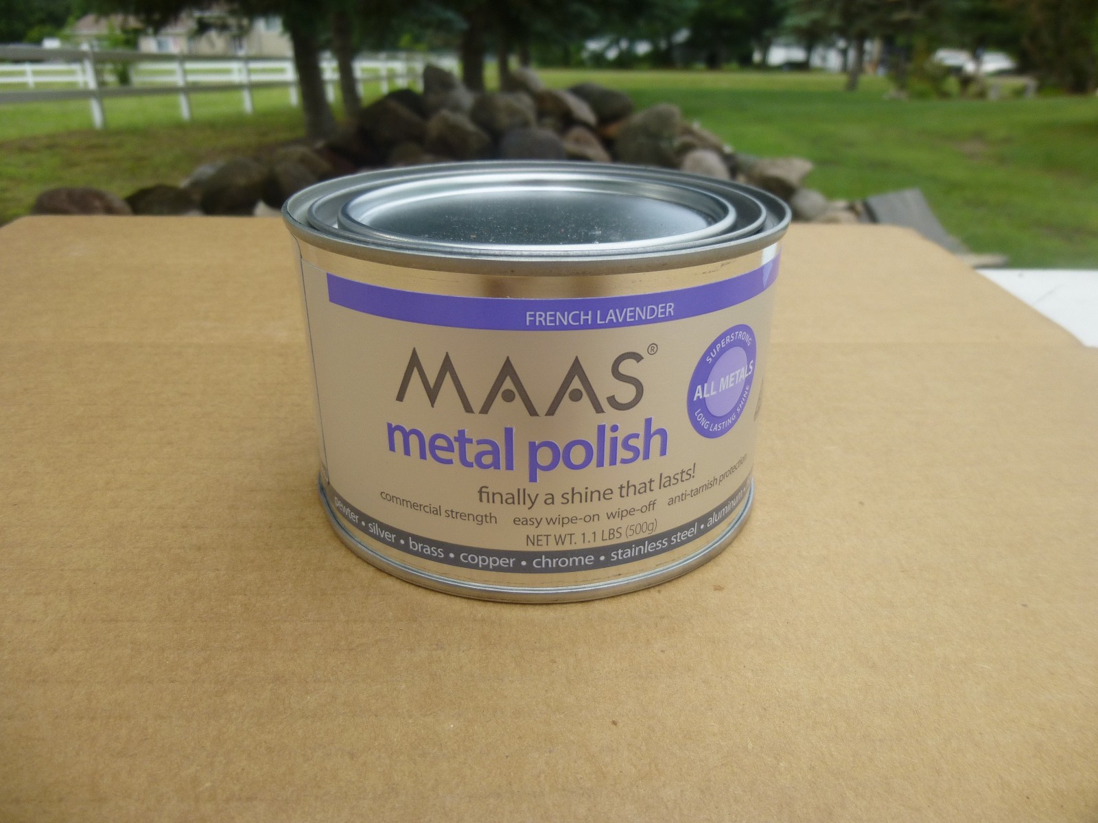 MAAS Metal Polish, Universal Metal Cleaner for All Metals, Clean 1.1Lb Can