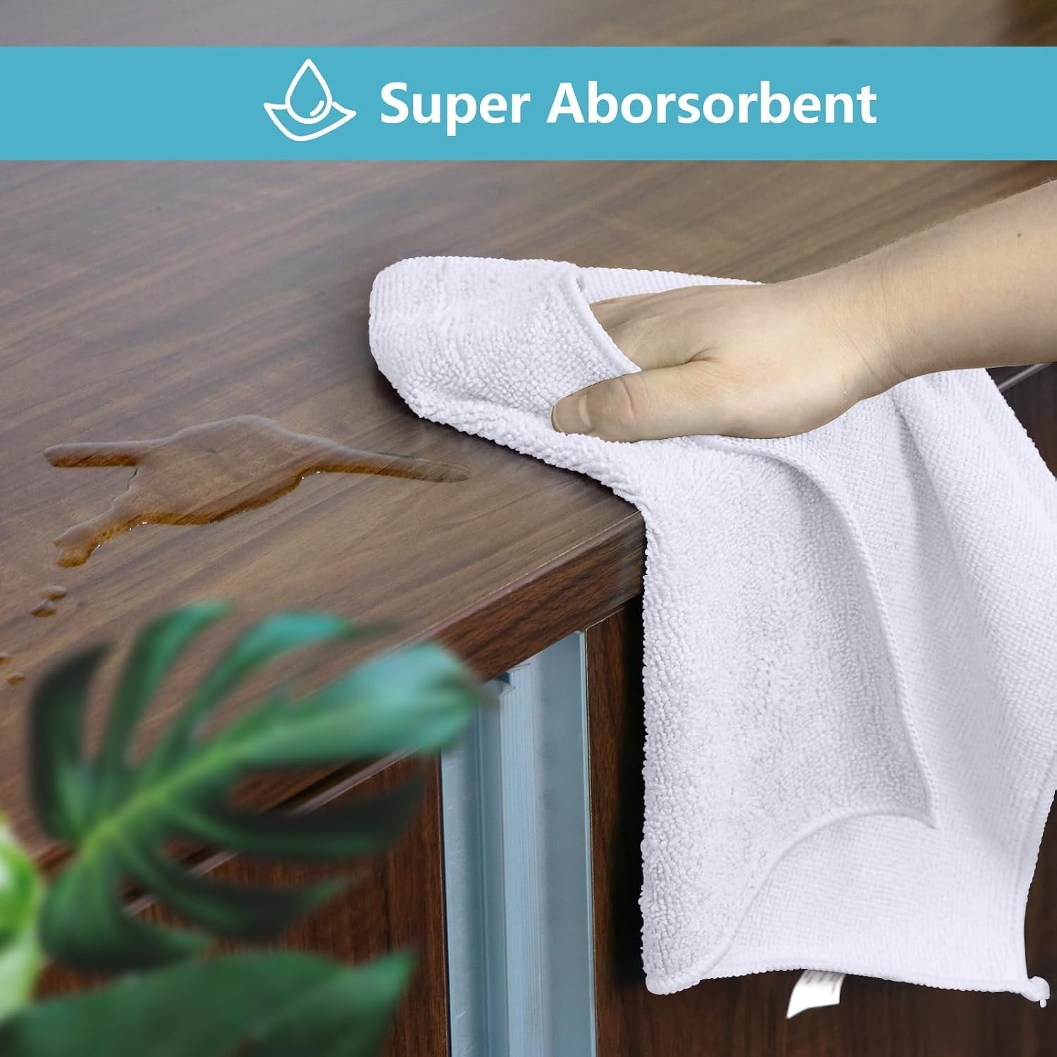 8PK Microfiber Cleaning Cloth, Cleaning Rags for Home, 11.5×11.5in | Reusable…