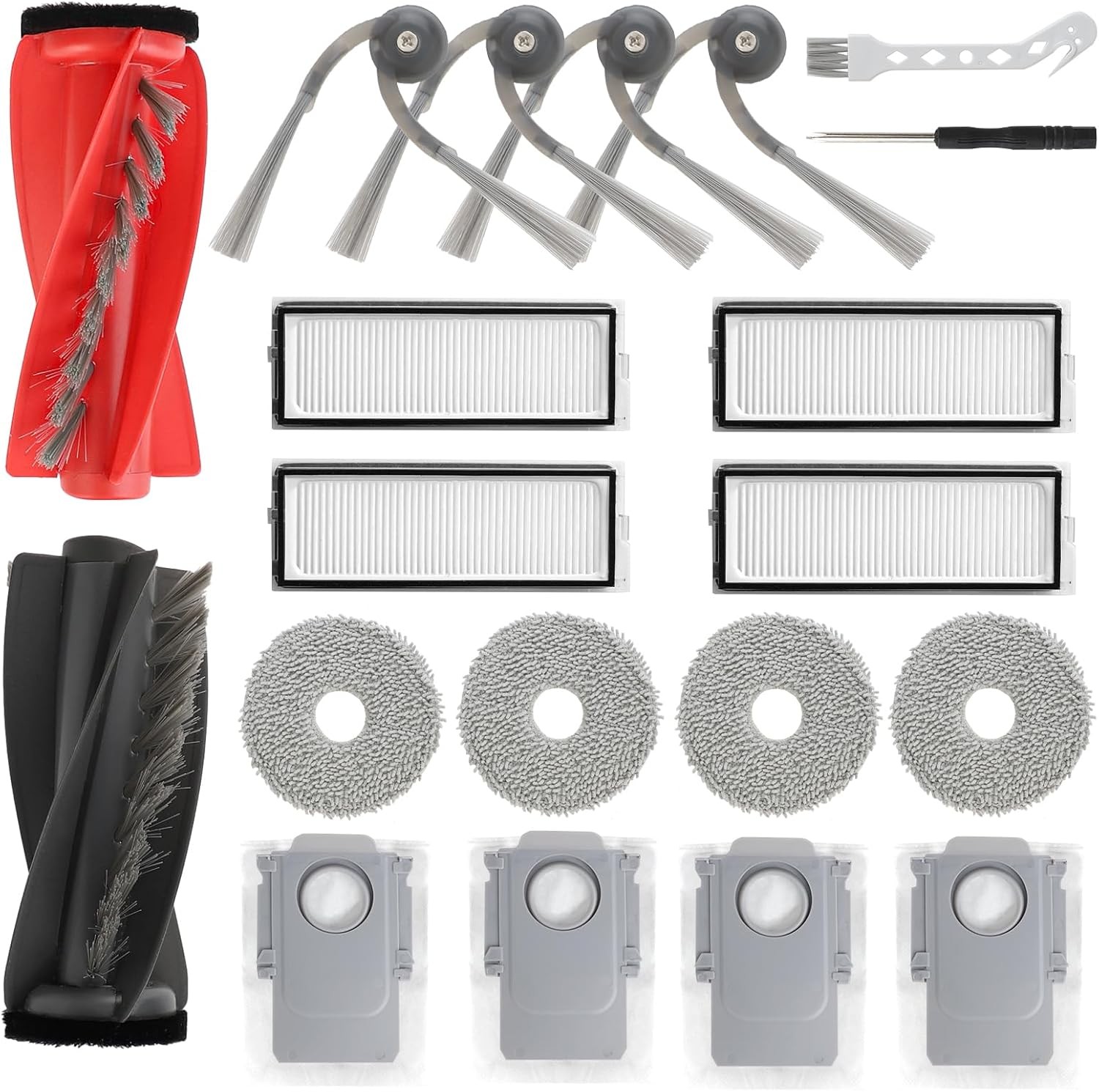 18 PCS Accessories for Roborock Qrevo Curv Qrevo S5V Qrevo Edge S5A Robot