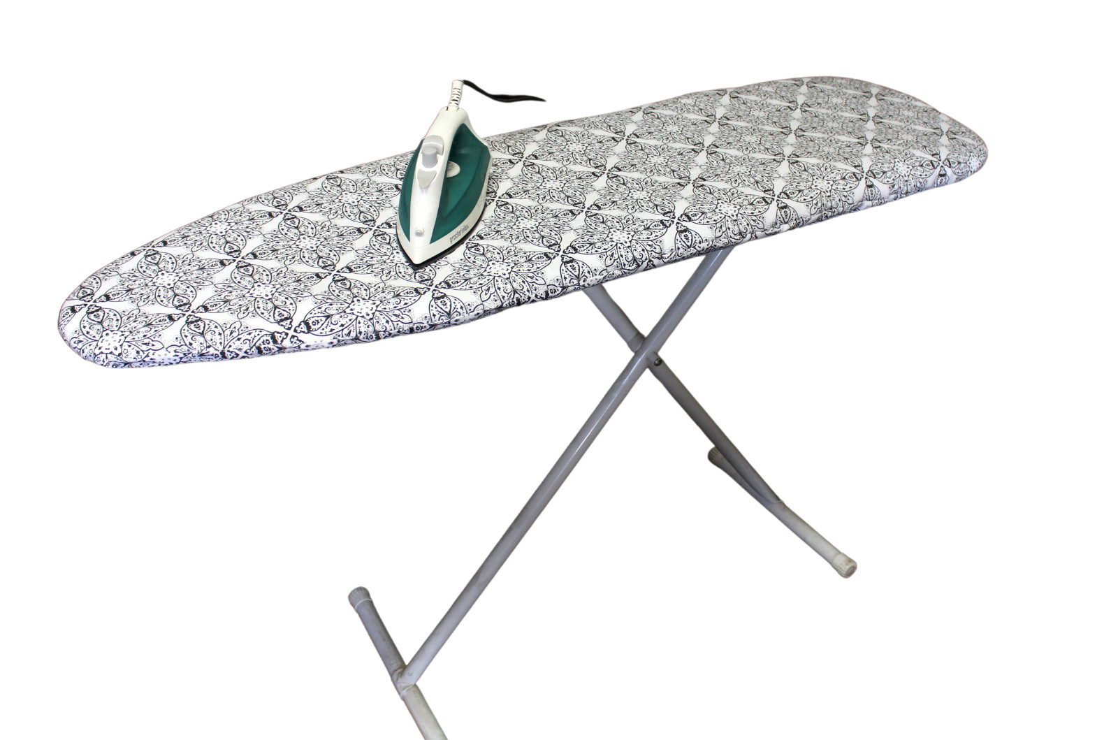 Ironing Board Cover and Pad with Straps – Scorch Resistant Silicone Coating, Fit