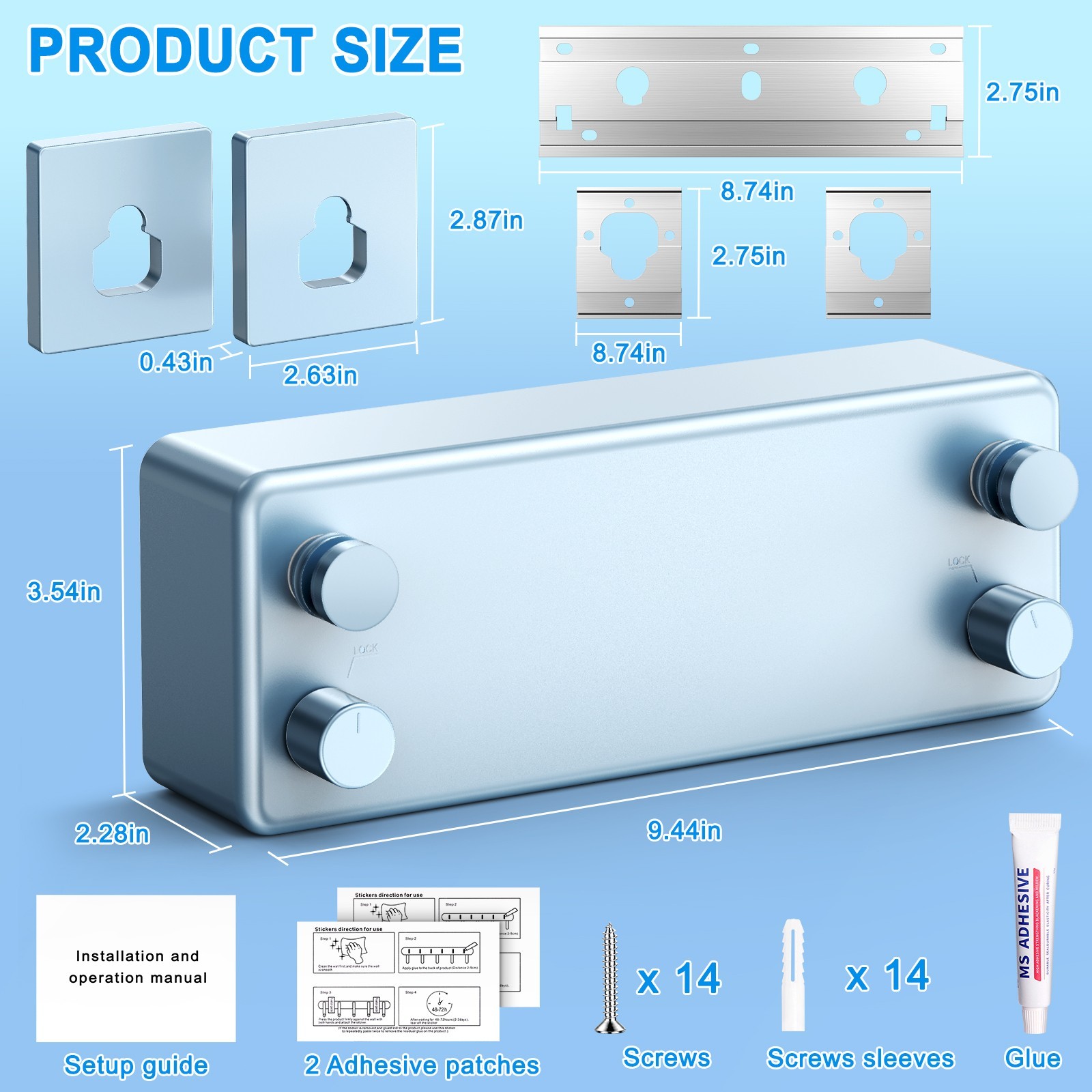 Retractable Clothesline 304 Stainless Steel 33lb Load Indoor/Outdoor Wall Mount