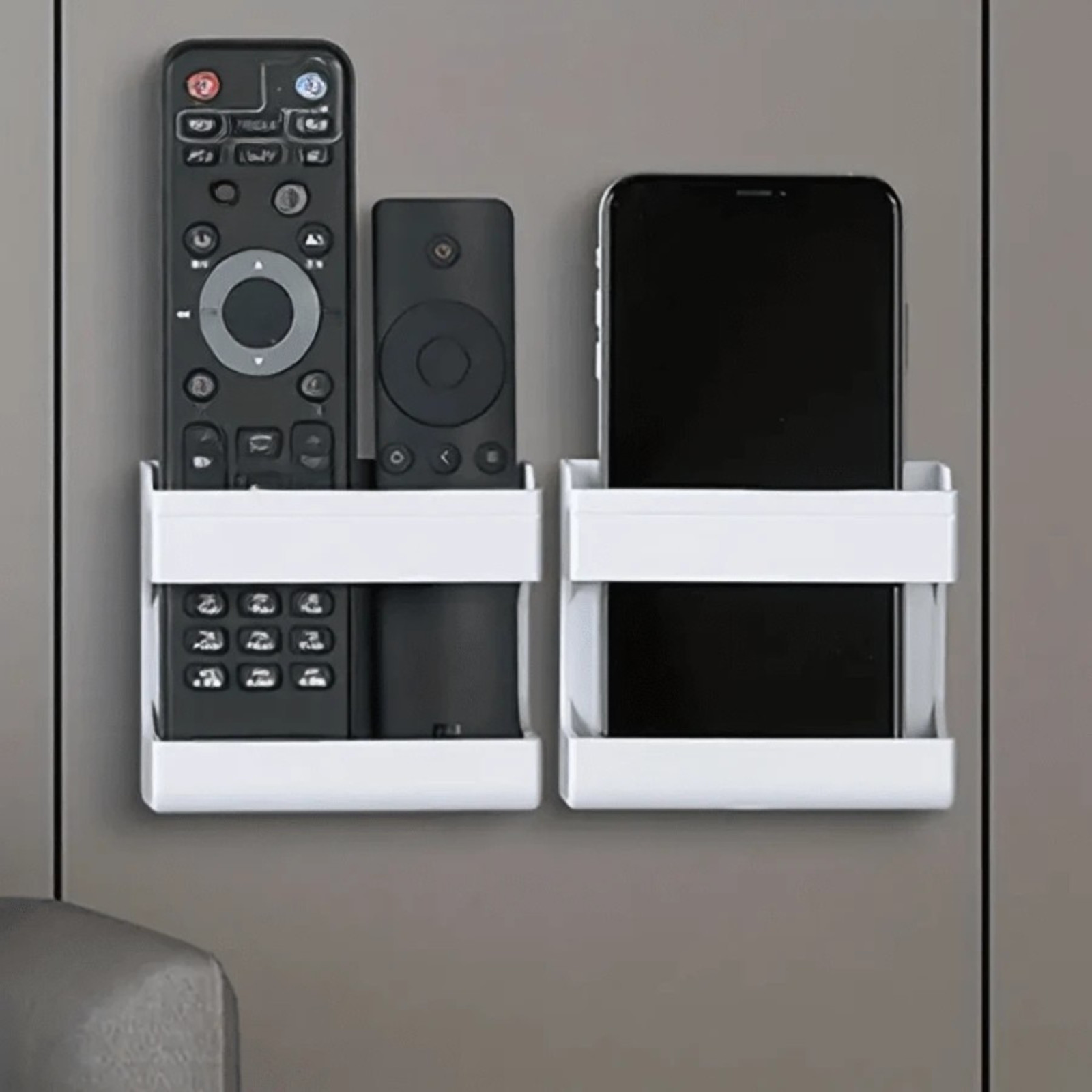 Wall Mounted Smart TV Remote Control Holder Home Office Organizer Storage Case