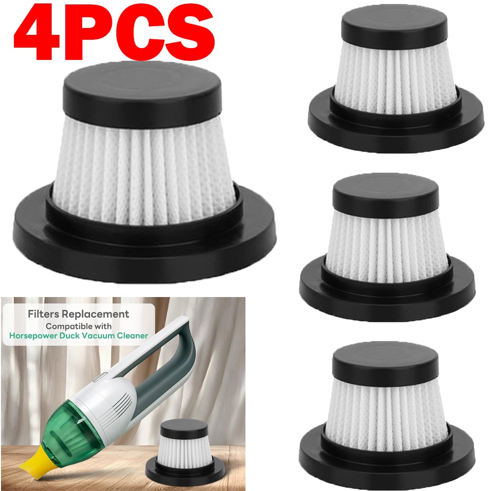 4Pack Washable Reusable Filter For Duck For Vac Compact Cordless Vacuum Cleaner
