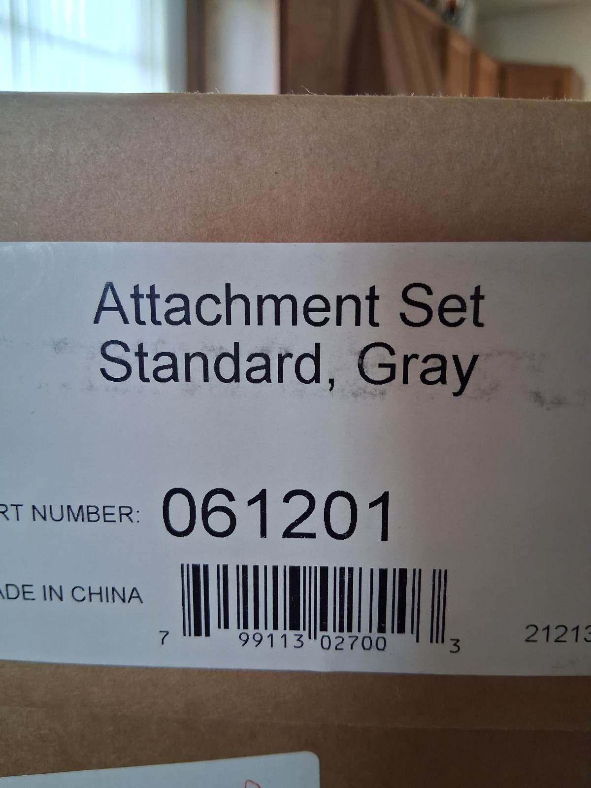 central vacuum attachment set, Gray