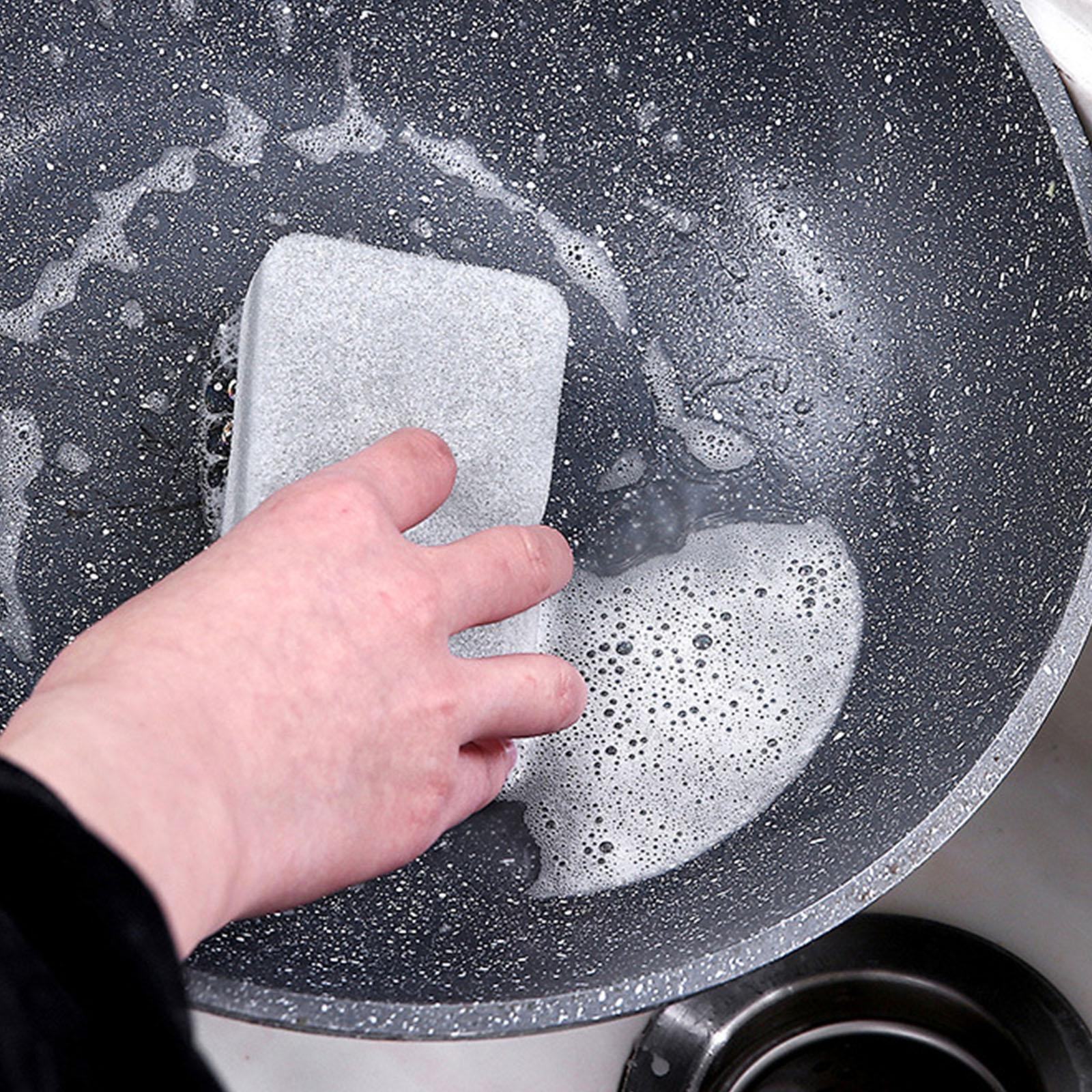 NEW 1Pc Dish Sponge For Heavy Duty Scrub Sponges ual-Sided Sponge Kitchen Q1Z4