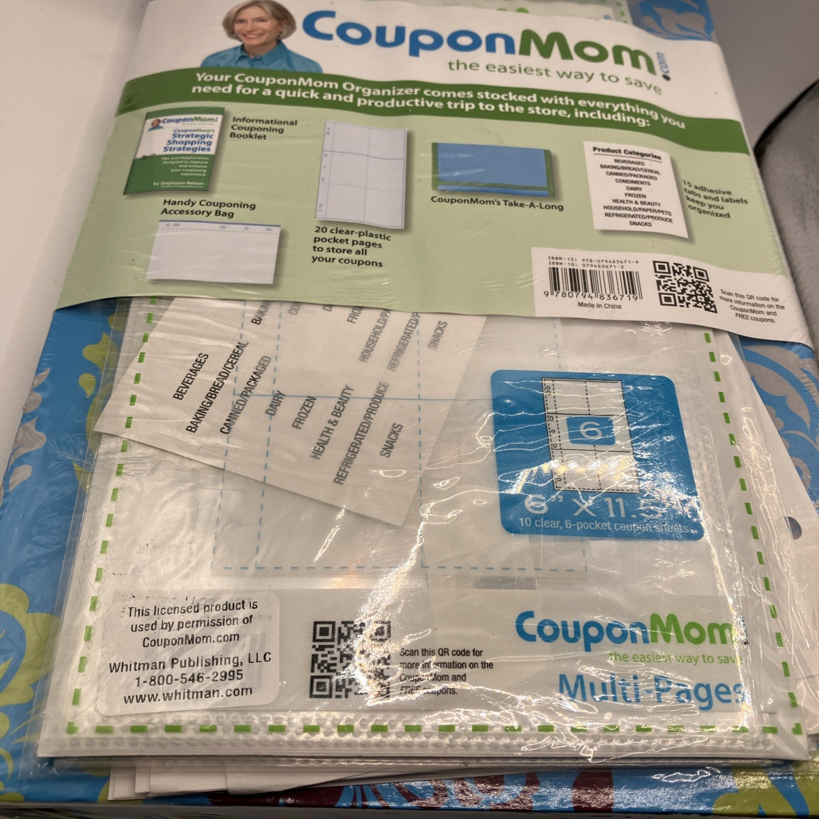 Coupon Mom The Ultimate Coupon Organizer NEW sealed Pad Take Along Pouch Holder