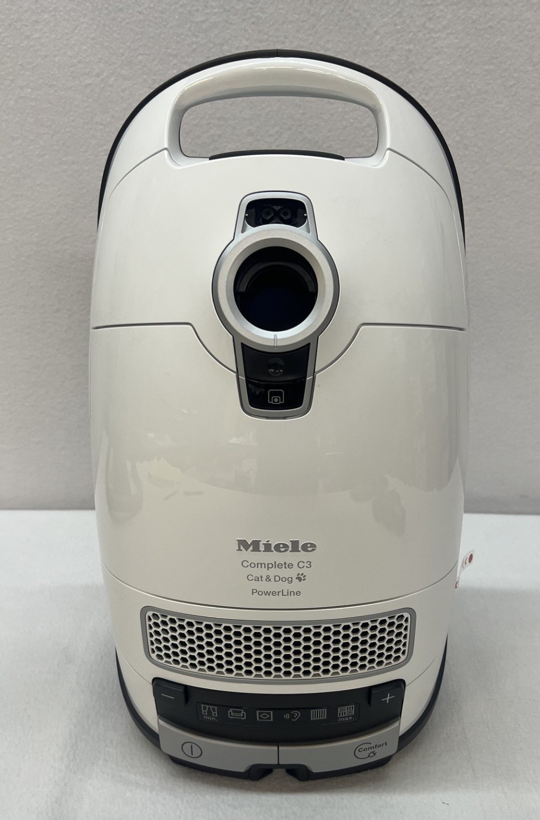 Miele Complete C3 SGEE0 Cat & Dog PowerLine Vacuum, Lotus White, Lightly Used