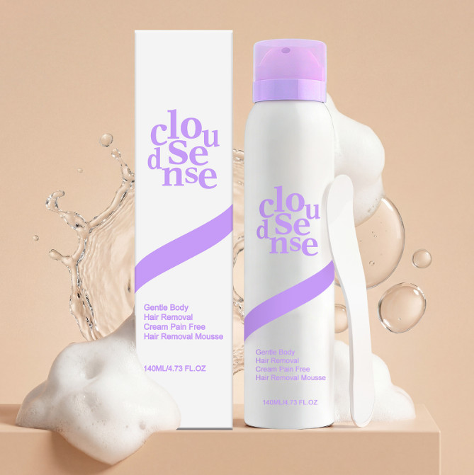 Cloud Sense Gentle Hair Removal Mousse Spray, Aloe & Hyaluronic Acid~2026