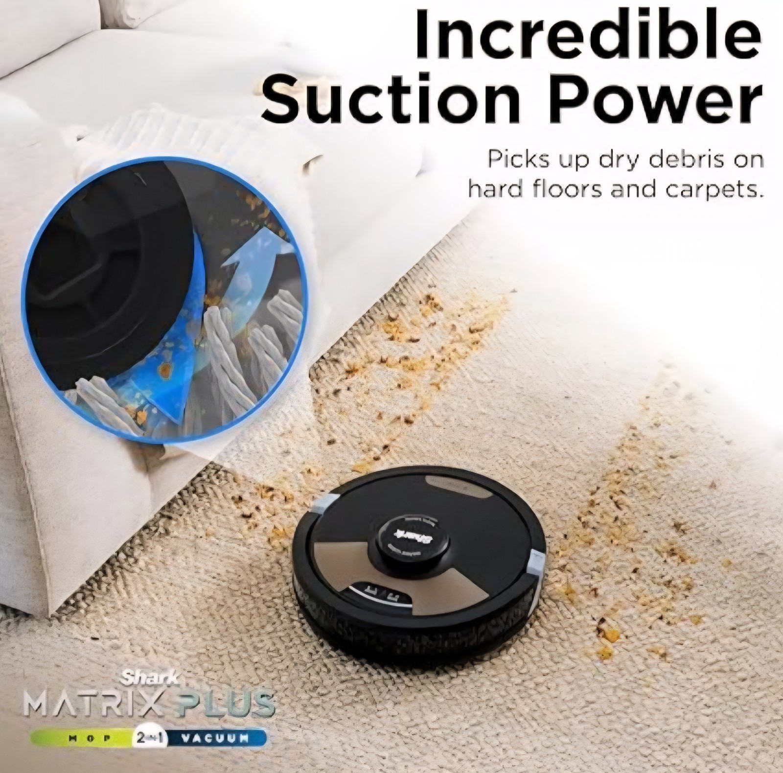 NEW Shark Matrix Plus Robot Vacuum & Mop w/ SELF EMPTY BIN + Mopping UR2650WS