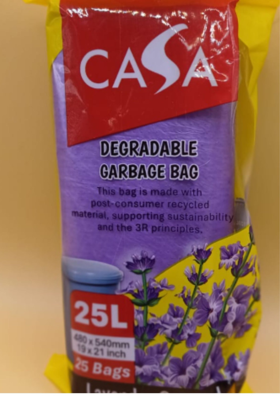 CASA SCENTED GARBAGE BAGS – 25 LITER (5 ROLLS, MIXED SCENTS)-FREE SHIPPING