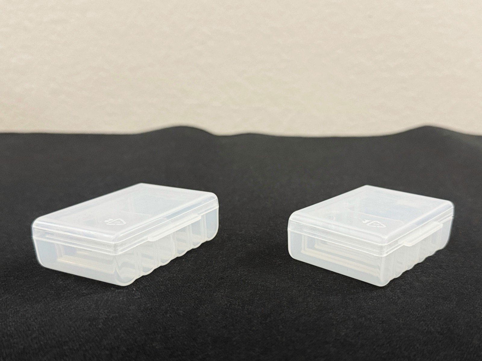 Triple AAA Battery Storage Box Case Holder in Clearview Color 12 Slot, 2QTY Set