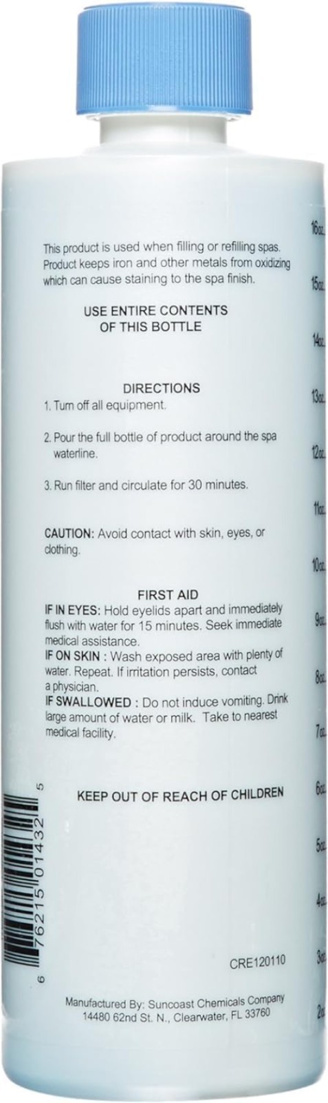 1-Pint 2-Pack Spa Treatment: Prevent Metal Staining and Enhance Water Clarity