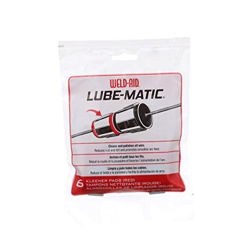 -7061 Lube-Matic Wire Kleener Pad, Red (Pack of 6)
