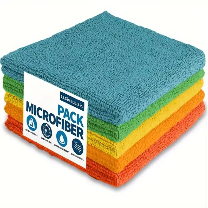 5/10/20PCS Microfiber Cleaning Cloth Kitchen Bathroom Dish Towel Rag