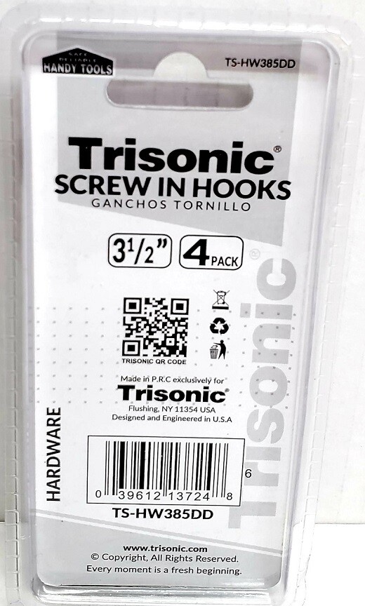 Utility Hooks 3-1/2″ Large Screw Eye Steel Ceiling Hang Frames Gate 4 Pack New