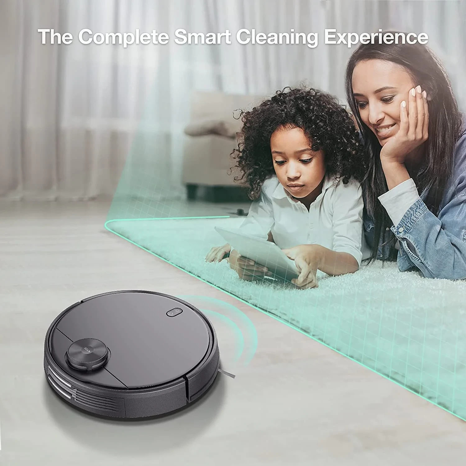 Wyze Wi-Fi Connected Robotic Vacuum with LiDAR Room Mapping, Ideal for Pet Hair,