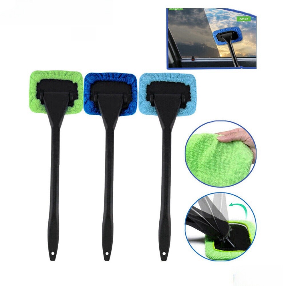3 Pack Window Windshield Cleaning Tool Car Wiper Cleaner Glass Brush Easy to Use