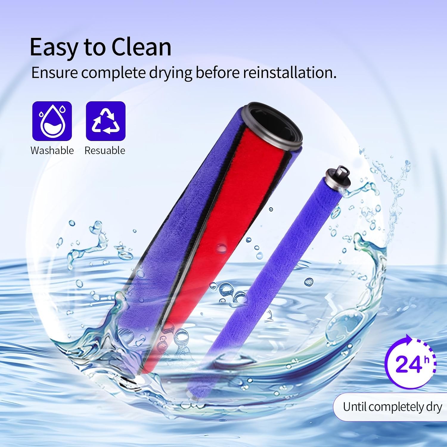 Soft Roller Replacement Head for Dyson V7 V8 V10 V11 V15 Cordless Vacuum Cleaner
