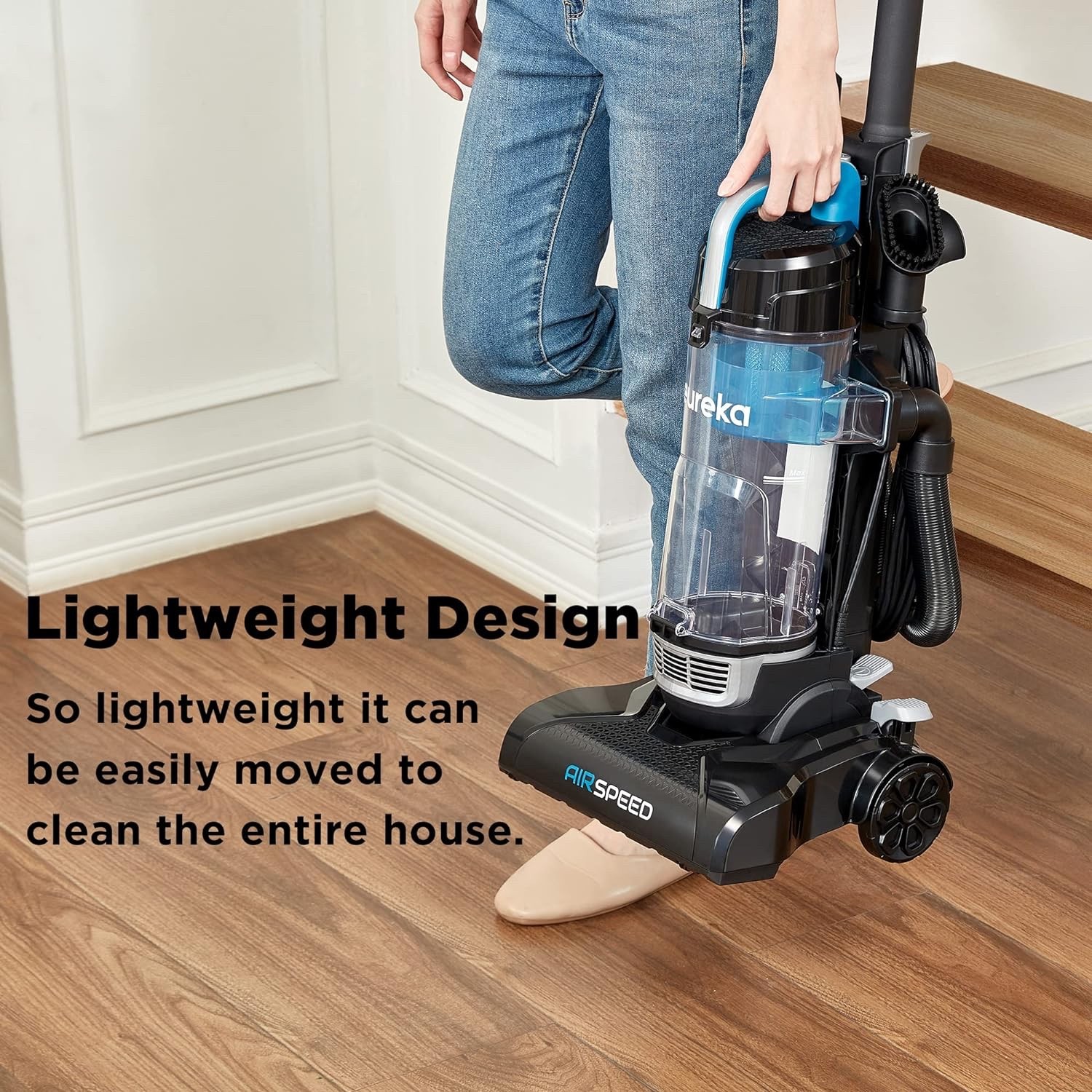 Lightweight Powerful Upright Vacuum Cleaner for Carpet and Hard Floor PowerSpeed