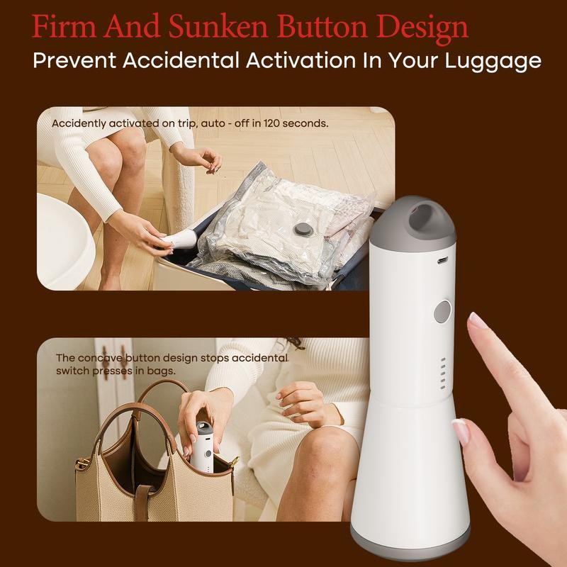 Cordless 2026 Travel Vacuum Bag Set with Rechargeable Air Pump 15 Pack