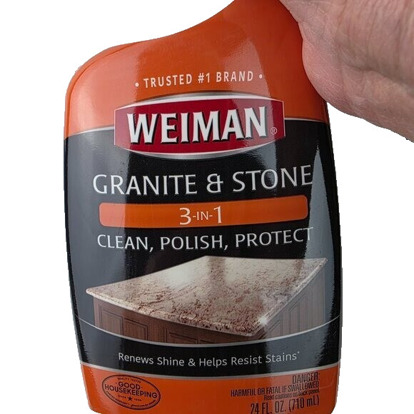 Weiman Granite & Stone 3 In 1 Clean Polish Protect Spray 24 Oz NWOT