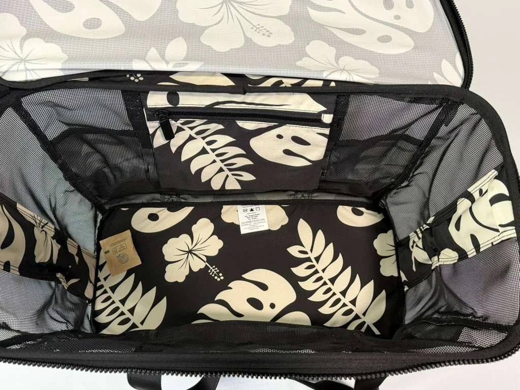 Aloha Collection CleverMade Collapsible Beach Tote Bag Fold Flat Mesh Black