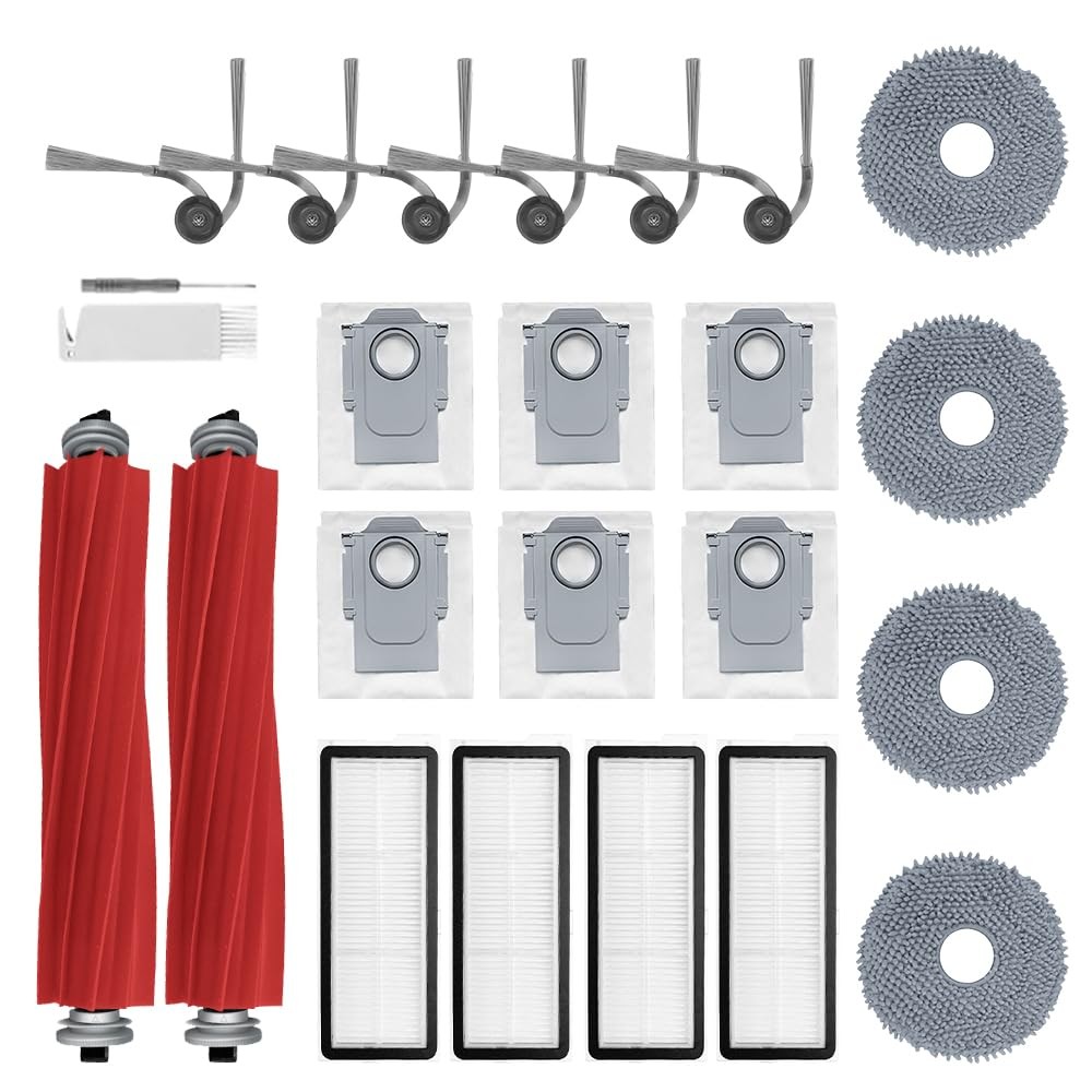 24Pcs Qrevo S Pro Accessories Kit Replacement Compatible with Roborock QV 35A…