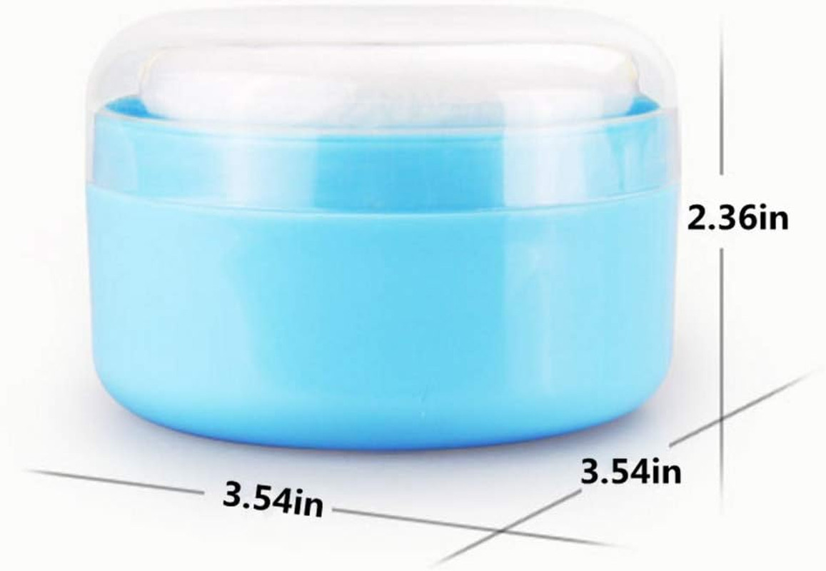 After-Bath Puff Box Empty Body Powder Container Dispenser Case with Sifter and P